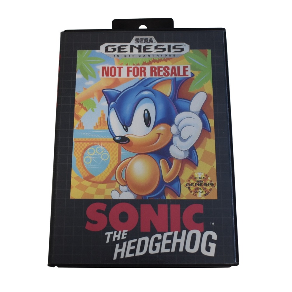 Sega Sonic The Hedgehog Genesis Black Good Not For Resale CIB Bundle